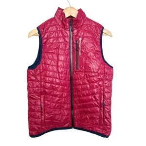 Vineyard Vines Shiny Mountain Weekend Vest Best‎ Red Sm Quilted Gorp NEW $158
